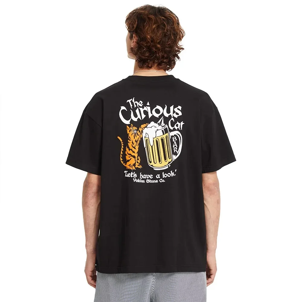 Camiseta Volcom Curious Cat Black - Imagen 2